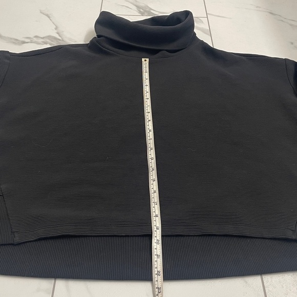 Shambhala Black Funnel Neck Relaxed Fit Active Wear Top Sz L - Picture 13 of 13